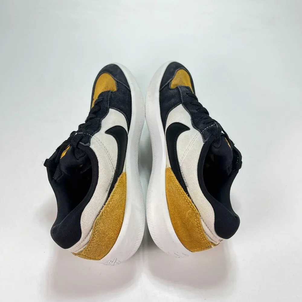 Nike SB Force 58 University Gold Black Low Skate Shoes DV5477-700 Youth Size 6.5